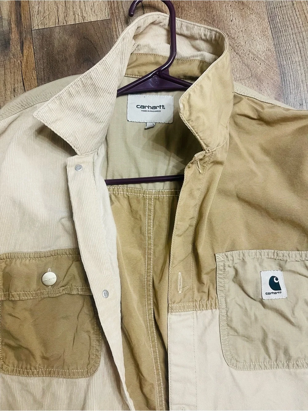Carhartt Two-Tone Tan and Beige Field Jacket